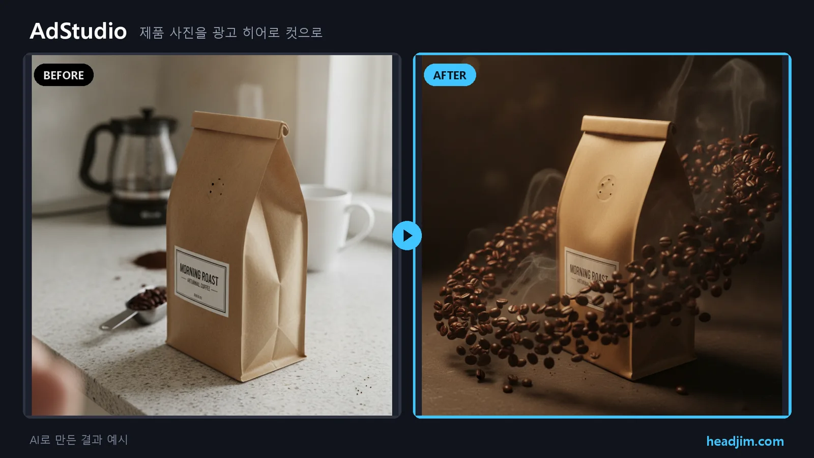 AdStudio before/after
